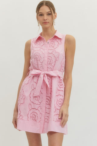 All Eyes for You Pink Dress