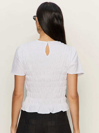 Better Together Smocked Top - White