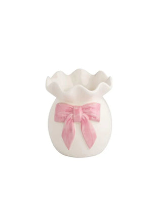 Big Bow Val Ruffle Bud Vase
