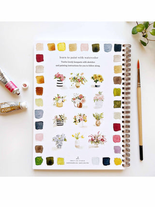 Bouquets Watercolor Book