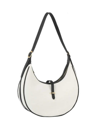 Calin Crescent Bag - White
