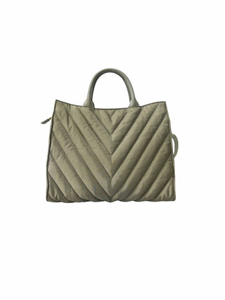 Carmen Chevron Tote Olive