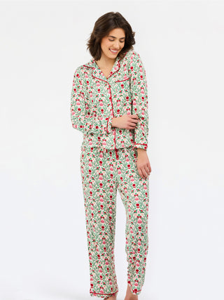 Charlotte PJ Set Trimmed with Joy