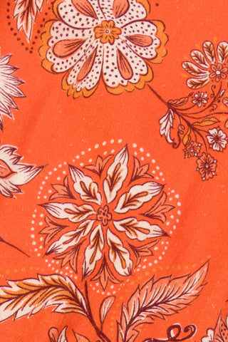 Gabriel Short Cuffed Top Orange