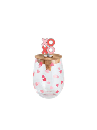 Heart Valentine Wine Set