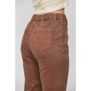 High Rise Jogger Crop Cocoa