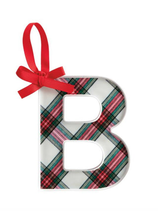Initial Tartan Ornament (B)