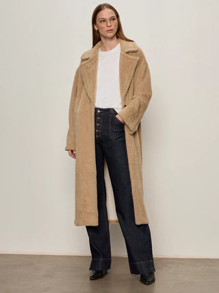 Live In Fur Coat Warm Camel