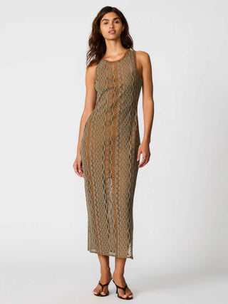 Nyssa Dress - Rust Multi