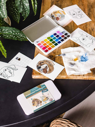 Painted Pups Watercolor Painting Kit
