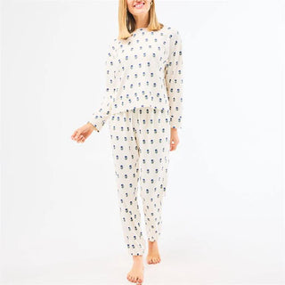 Sophie Floral Navy PJs