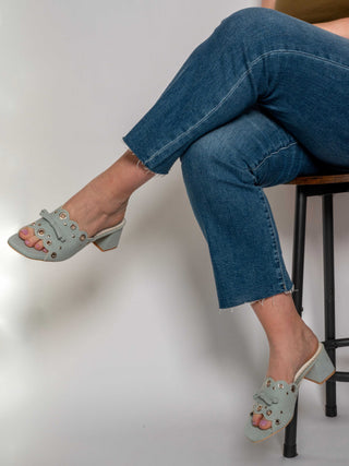 The Bella Denim Mule