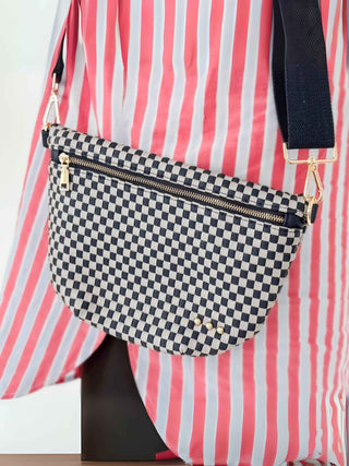 Westlyn Grey/Navy Check Bag